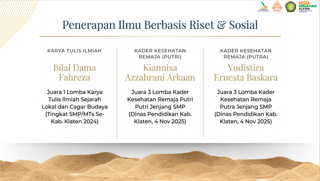 Penerapan Ilmu Berbasis Riset dan Sosial